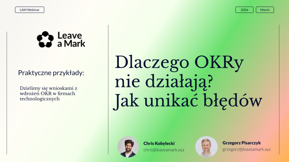 Dlaczego OKR nie działają: 8 najczęstszych błędów wdrożenia