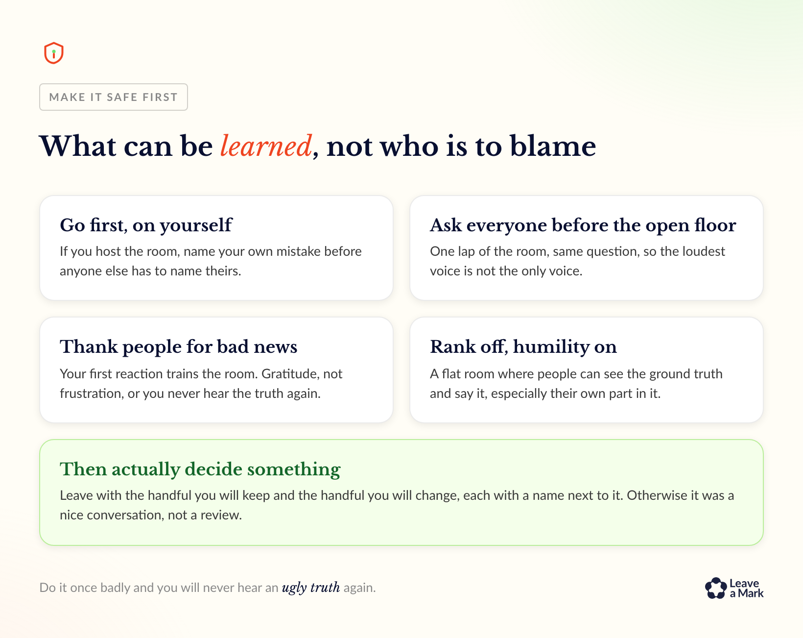 Your event doesn’t finish when people leave. How to Debrief an Experience?