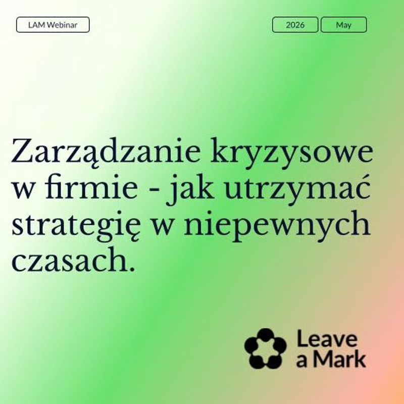 Zarządzanie kryzysowe w firmie - jak utrzymać strategię w niepewnych czasach.